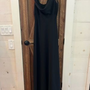 Black size 4 formal long dress with chiffon